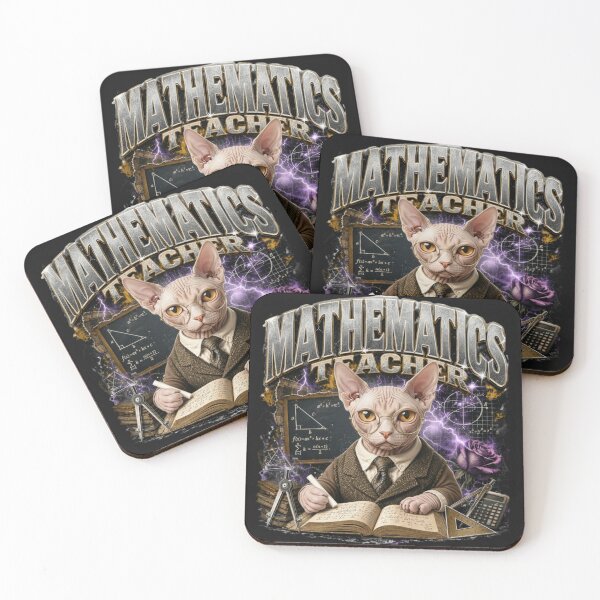 Item preview, Mathematics Teacher Sphynx Cat Vintage Graphic T-Shirt | Funny Math Professor Cat Algebra STEM Teacher Gift designed and sold by illeN-Art-World.
