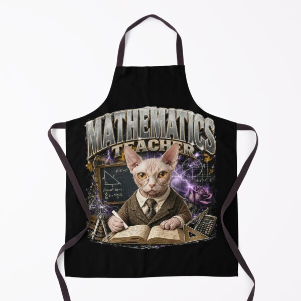 Item preview, Mathematics Teacher Sphynx Cat Vintage Graphic T-Shirt | Funny Math Professor Cat Algebra STEM Teacher Gift designed and sold by illeN-Art-World.