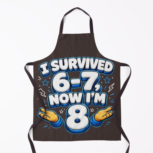 Item preview, I Survived 6-7 Now I'm 8 Funny 8th Birthday Design designed and sold by Lariva.