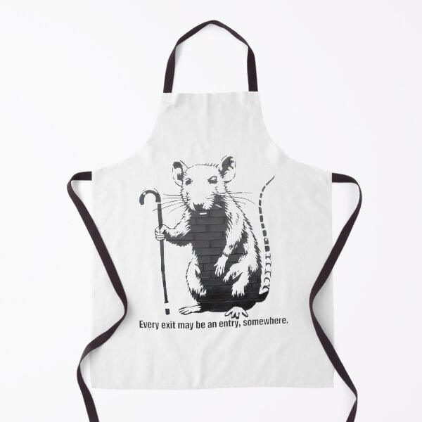 Item preview, Rat With Cane, Every Exit Is An Entry Quote Art ⭐⭐⭐⭐⭐ designed and sold by Redbubble-Gulf.