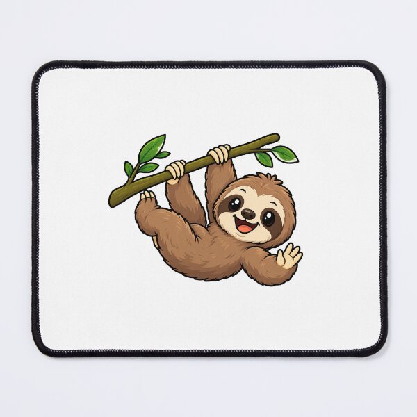 Item preview, Cute Happy Sloth Hanging on Branch designed and sold by Creativeworksuk.