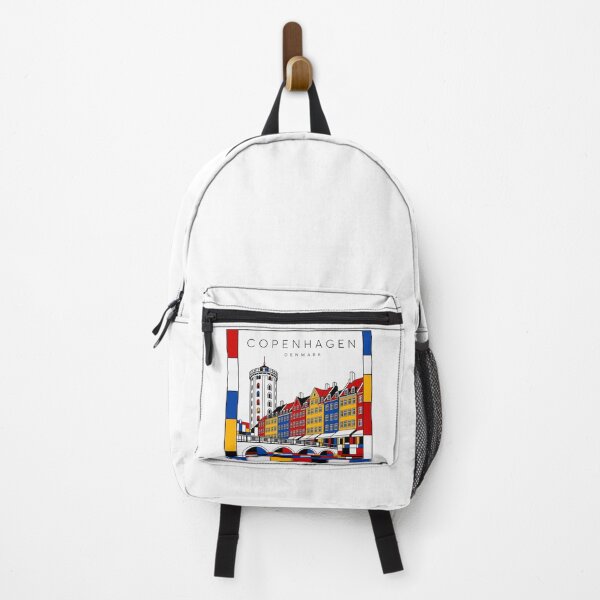 Item preview, Copenhagen Mondrian style poster 3D designed and sold by CMYKStudio.