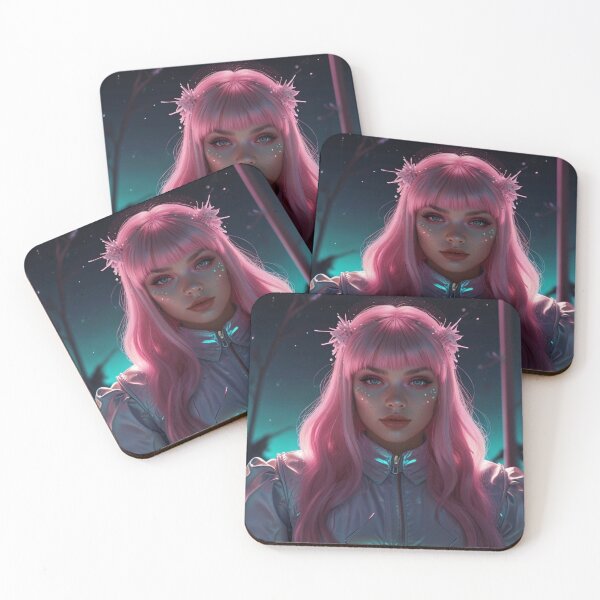 Item preview, Fractured Decora Kawaii Cyber Aesthetic Sticker | Dark Anime Aesthetic designed and sold by Joy-boy-op.