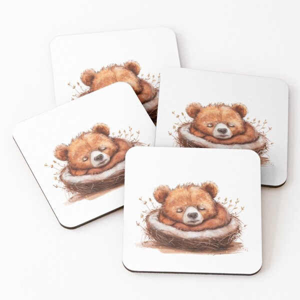 Item preview, Bear Cub | Cute Woodland Animal Watercolor Art designed and sold by Mandayartstudio.