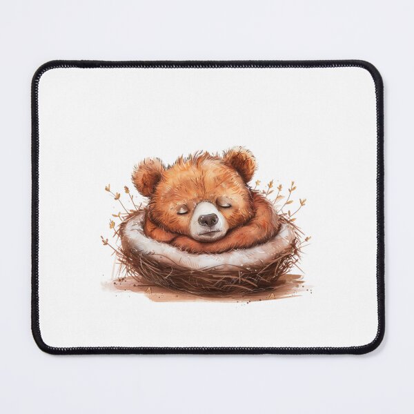 Item preview, Bear Cub | Cute Woodland Animal Watercolor Art designed and sold by Mandayartstudio.