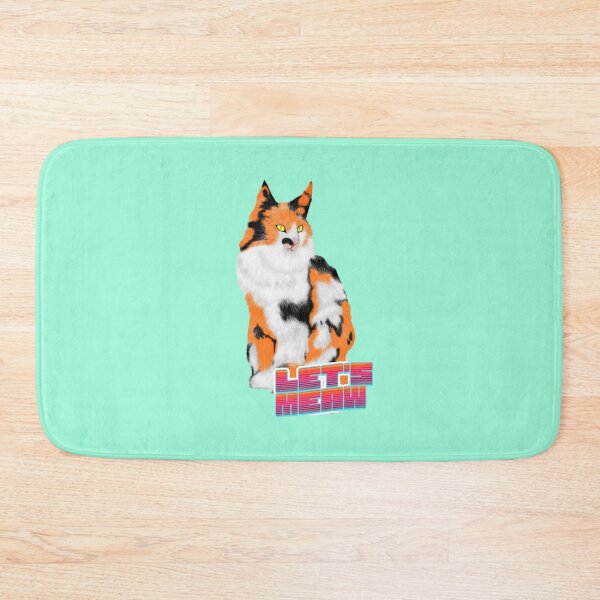 Item preview, Calico Cat Let's Meow Illustration designed and sold by Ban Nang Root.