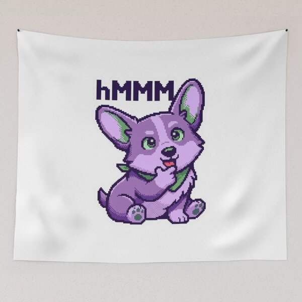 Item preview, Hmmm Meme Purple Bunny Funny Cute Animal Reaction Confused Humor T-Shirt designed and sold by pawsome purrfect.