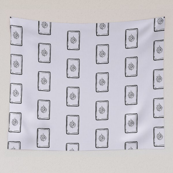 Item preview, Mystical Sun Tarot Card Line Art designed and sold by jianina-alondra.