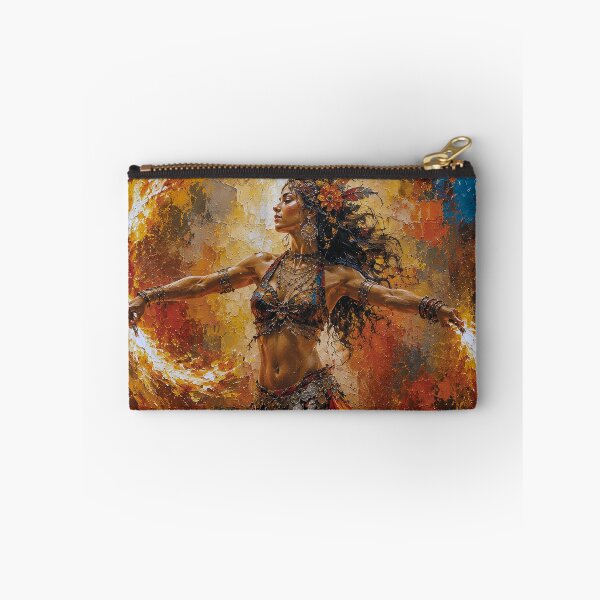 Item preview, An elegant woman dancing with fire painting. designed and sold by GalleryKauffeld.