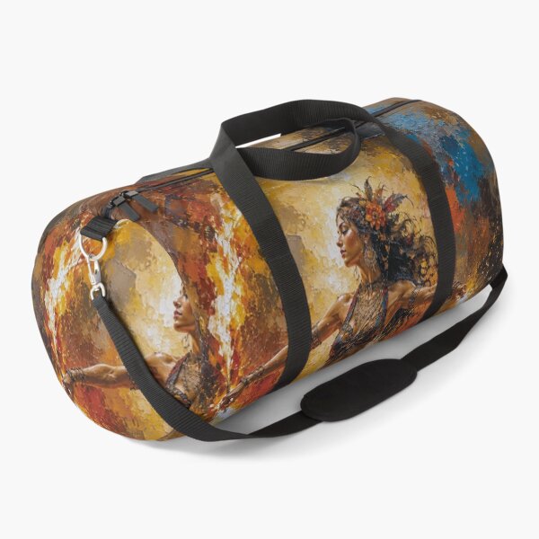 Item preview, An elegant woman dancing with fire painting. designed and sold by GalleryKauffeld.