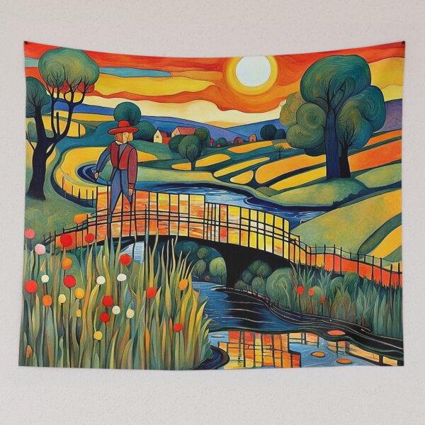 Item preview, Crossing the stream designed and sold by George Hutton Hunter.
