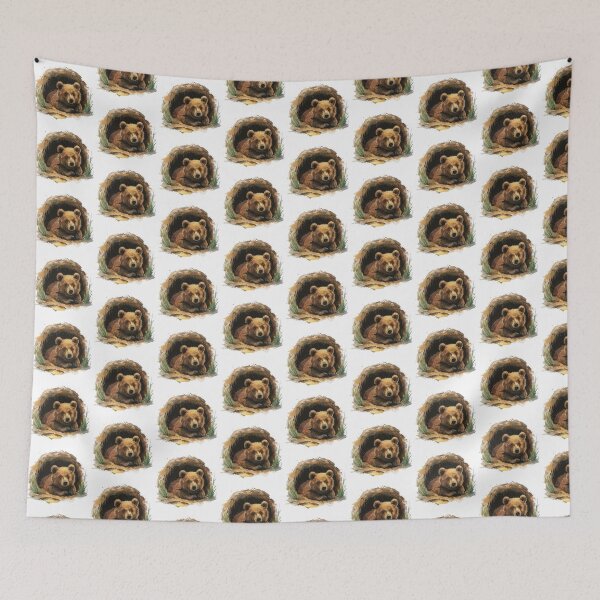 Item preview, Bear Cub | Cute Woodland Animal Watercolor Art designed and sold by Mandayartstudio.