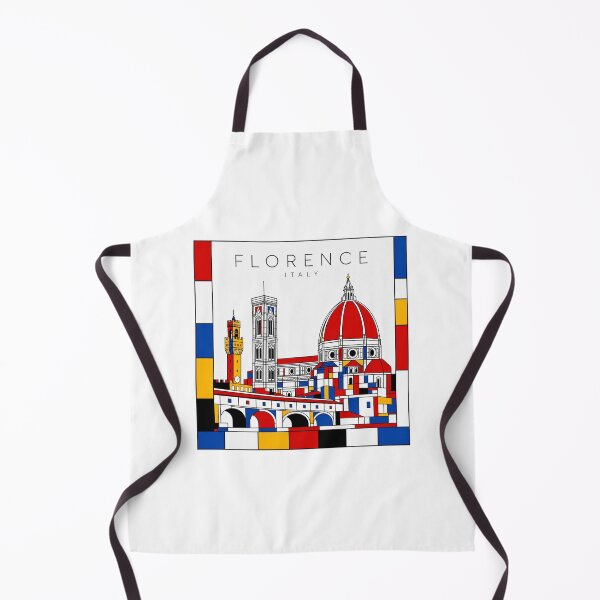 Item preview, Florence Mondrian style poster 3D designed and sold by CMYKStudio.