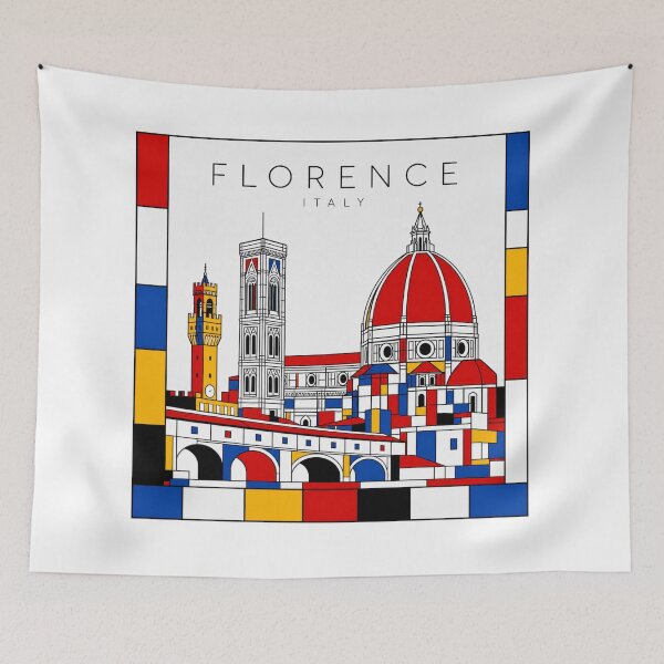 Item preview, Florence style poster 3D designed and sold by CMYKStudio.