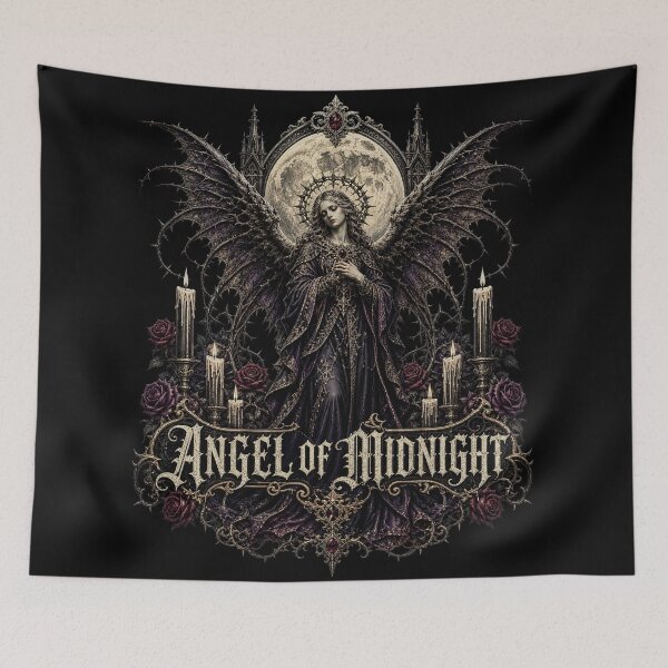 Item preview, Halloween Angel of Midnight – Dark Angel Gothic Sticker designed and sold by Uglyandcute.