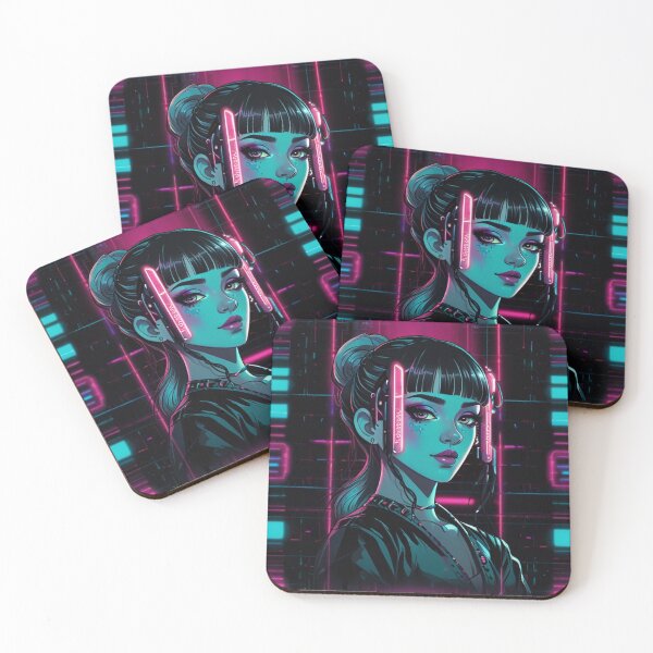 Item preview, Decora Kawaii Cyber Aesthetic Poster | Defiant Cyberpunk Anime Design designed and sold by Joy-boy-op.