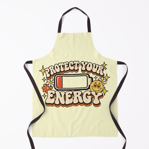 Item preview, Protect Your Energy Retro Low Battery Funny Mental Health designed and sold by Timeless Junction.