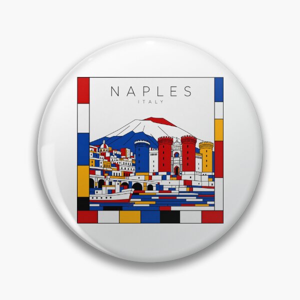 Item preview, Naples Mondrian style poster 3D designed and sold by CMYKStudio.