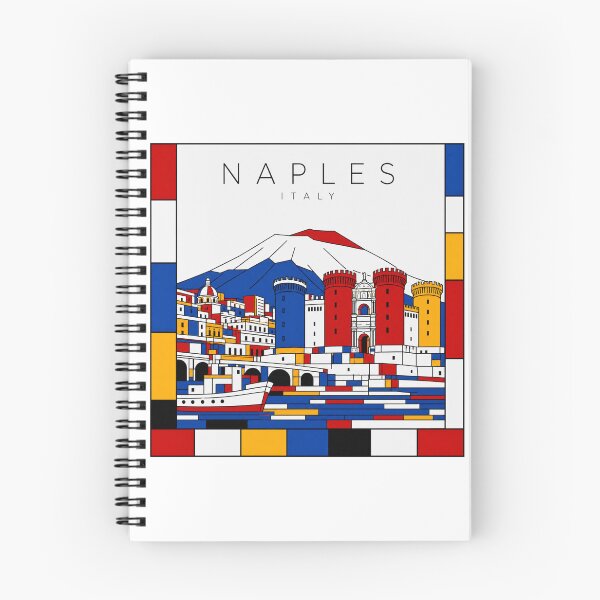 Item preview, Naples Mondrian style poster 3D designed and sold by CMYKStudio.