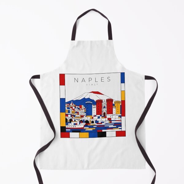 Item preview, Naples Mondrian style poster 3D designed and sold by CMYKStudio.