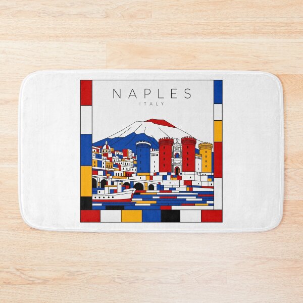 Item preview, Naples Mondrian style poster 3D designed and sold by CMYKStudio.