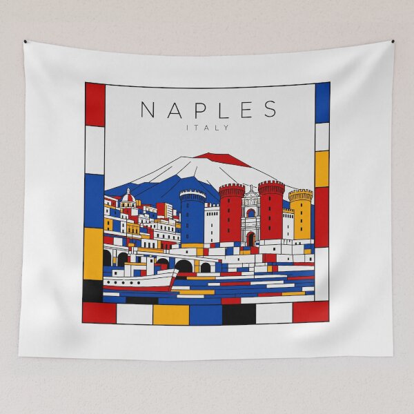 Item preview, Naples style poster 3D designed and sold by CMYKStudio.