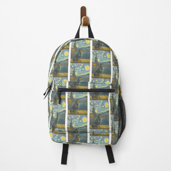 Item preview, Rottweiler Under A Starry Night Sky ⭐⭐⭐⭐⭐ designed and sold by Redbubble-Gulf.