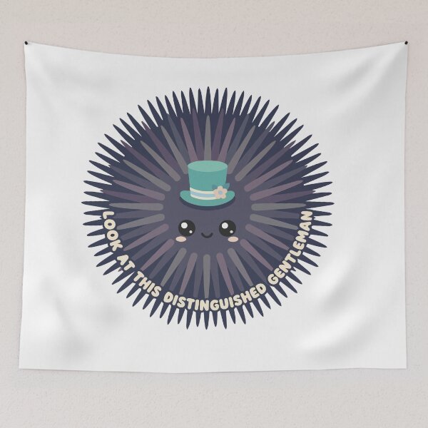 Item preview, Distinguished Gentleman Kawaii Sea Urchin With Hat designed and sold by Arc2020.