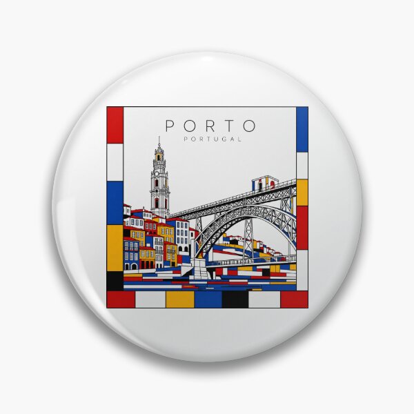 Item preview, Porto Mondrian style poster 3D designed and sold by CMYKStudio.