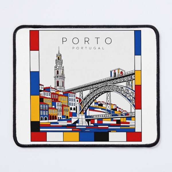 Item preview, Porto Mondrian style poster 3D designed and sold by CMYKStudio.