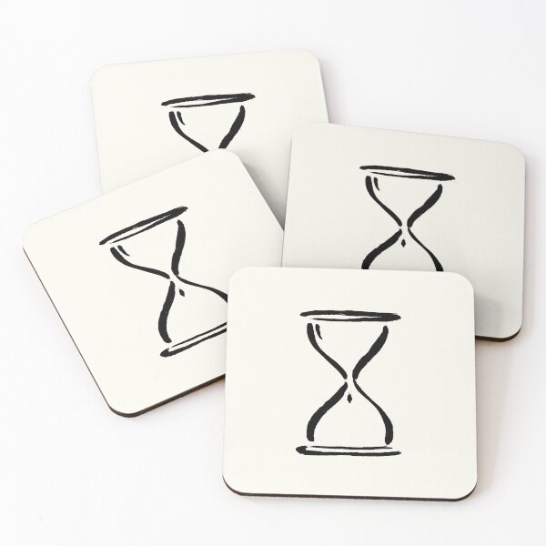 Item preview, Vintage Hourglass Time Symbol Line Art designed and sold by jianina-alondra.