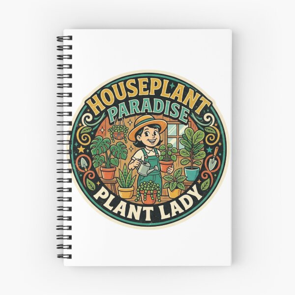 Item preview, Houseplant Paradise Plant Lady Vintage Gardening Retro Badge designed and sold by lovepower.