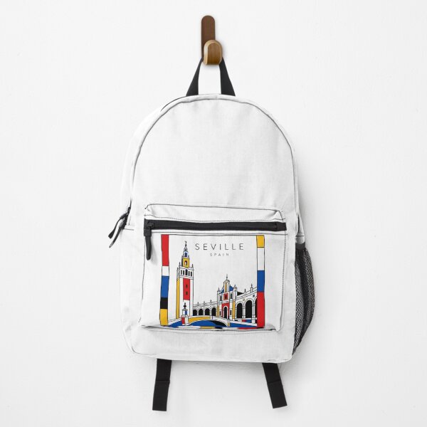 Item preview, Seville Mondrian style poster 3D designed and sold by CMYKStudio.