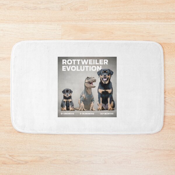Item preview, Rottweiler Growth Stages: Puppy To Dino To Doggo ⭐⭐⭐⭐⭐ designed and sold by Redbubble-Gulf.