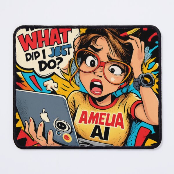 Item preview, Funny Amelia Ai Schoolgirl Meme Relatable Programm designed and sold by TheInkNook.