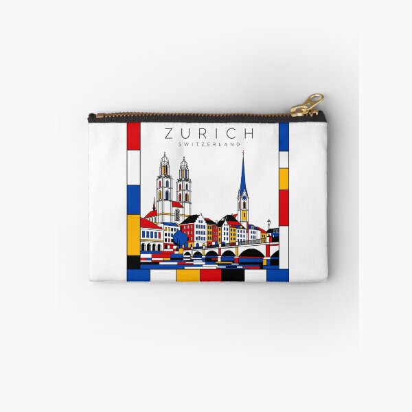 Item preview, Zurich Mondrian style poster 3D designed and sold by CMYKStudio.