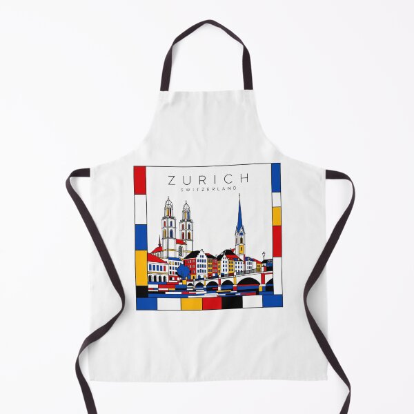 Item preview, Zurich Mondrian style poster 3D designed and sold by CMYKStudio.