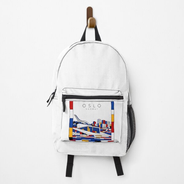 Item preview, Oslo Mondrian style poster 3D designed and sold by CMYKStudio.