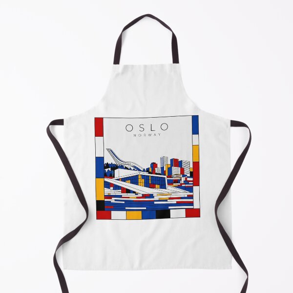 Item preview, Oslo Mondrian style poster 3D designed and sold by CMYKStudio.
