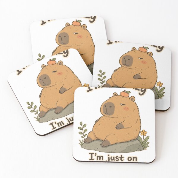 Item preview, Capybara I'm Not Lazy Energy Saving Mode Funny T-Shirt Design designed and sold by KIDEnia.