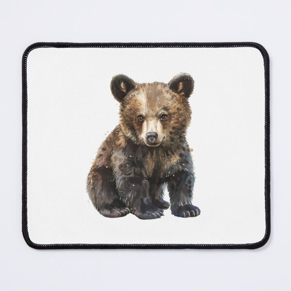Item preview, Bear Cub | Cute Woodland Animal Watercolor Art designed and sold by Mandayartstudio.