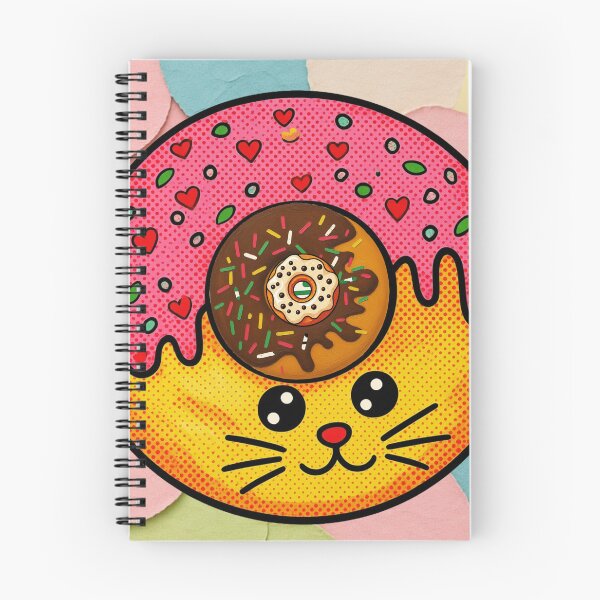 Item preview, Kawaii Donut Cat Pastel Pop Art designed and sold by suha-art.