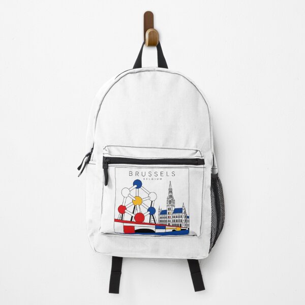 Item preview, Brussels Mondrian style poster 3D designed and sold by CMYKStudio.