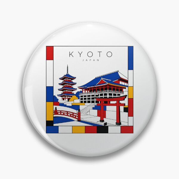 Item preview, Kyoto Mondrian style poster 3D designed and sold by CMYKStudio.