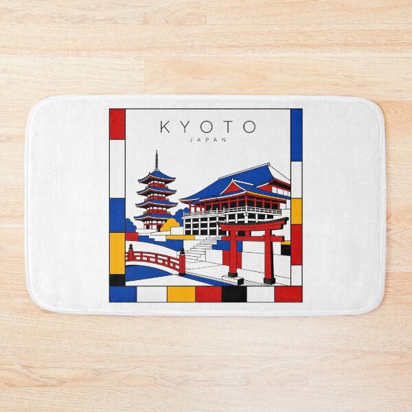 Item preview, Kyoto Mondrian style poster 3D designed and sold by CMYKStudio.