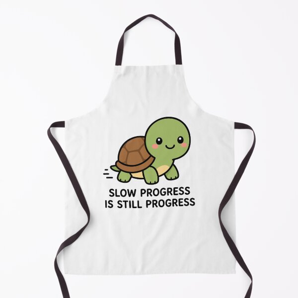 Item preview, Slow Progress Is Still Progress Cute Kawaii Turtle Motivational Quote designed and sold by VectorForge Studio.