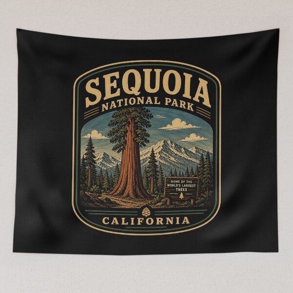 Item preview, Sequoia National Park - California designed and sold by GoodOldVintage.