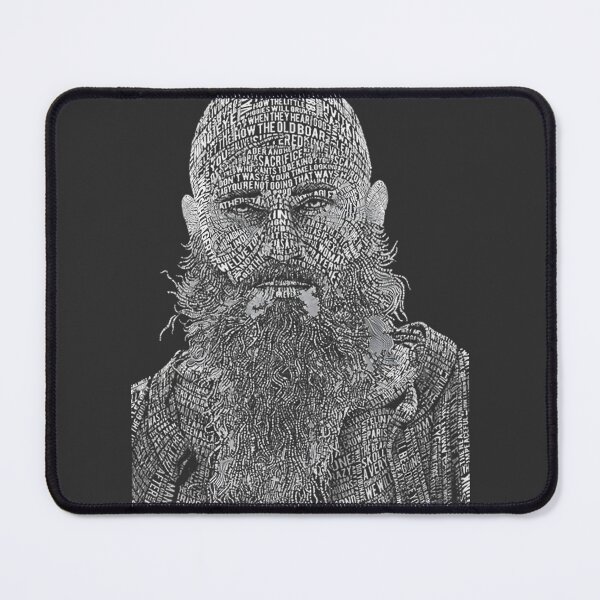 Item preview, Word Art Viking Warrior Portrait ⭐⭐⭐⭐⭐ designed and sold by Redbubble-Gulf.