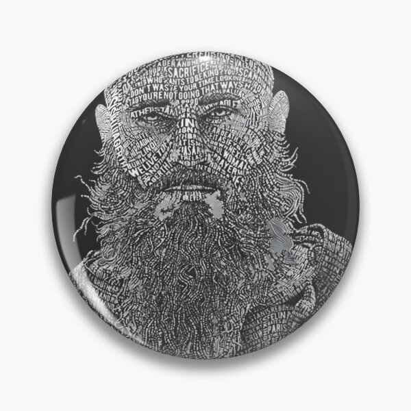 Item preview, Word Art Viking Warrior Portrait ⭐⭐⭐⭐⭐ designed and sold by Redbubble-Gulf.