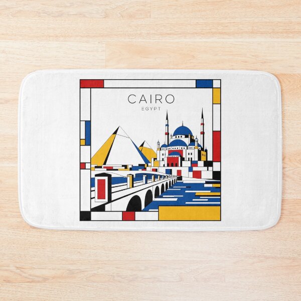 Artikelvorschau, Poster im Stil von Kairo (Mondrian) – 3D entworfen und verkauft von CMYKStudio.